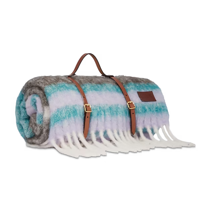 The Bridge Coperta da Picnic con Cinghie in Pelle Marrone Linea Life Style