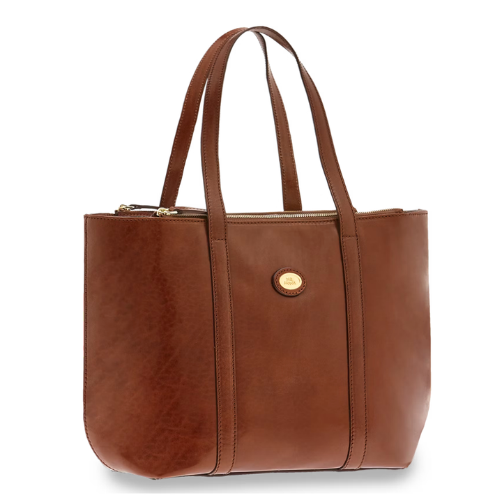 The Bridge Borsa Shopping Bag Linea Story Pelle Marrone