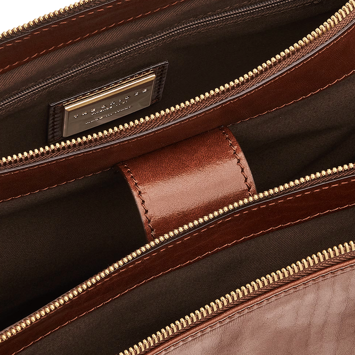 The Bridge Borsa Shopping Bag Linea Story Pelle Marrone