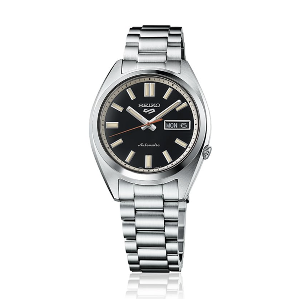 Orologio Seiko 5 New Automatico Cassa 37.5mm Quadrante Nero