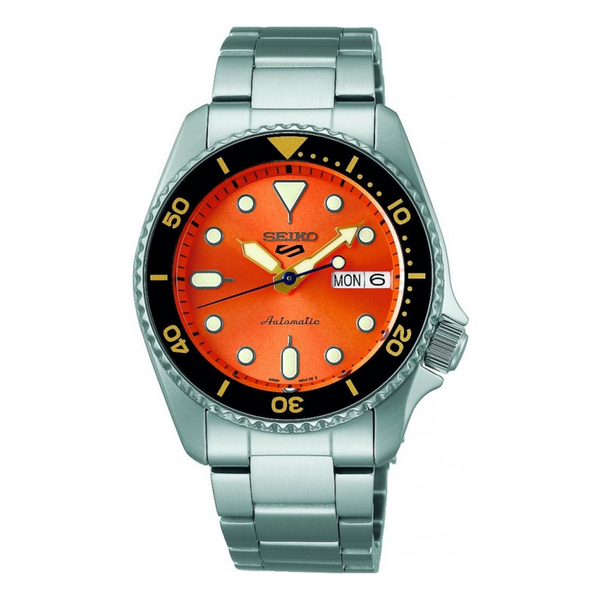 Seiko 5 Sport Orologio re-edition 55 Anniversario Quadrante Arancione Nemo 38mm