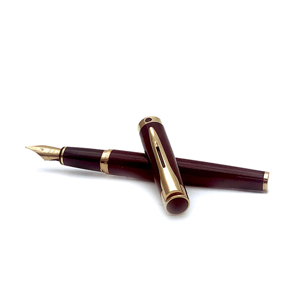 Waterman penna stilografica L Etalon lacca Burgundy 18k Nib
