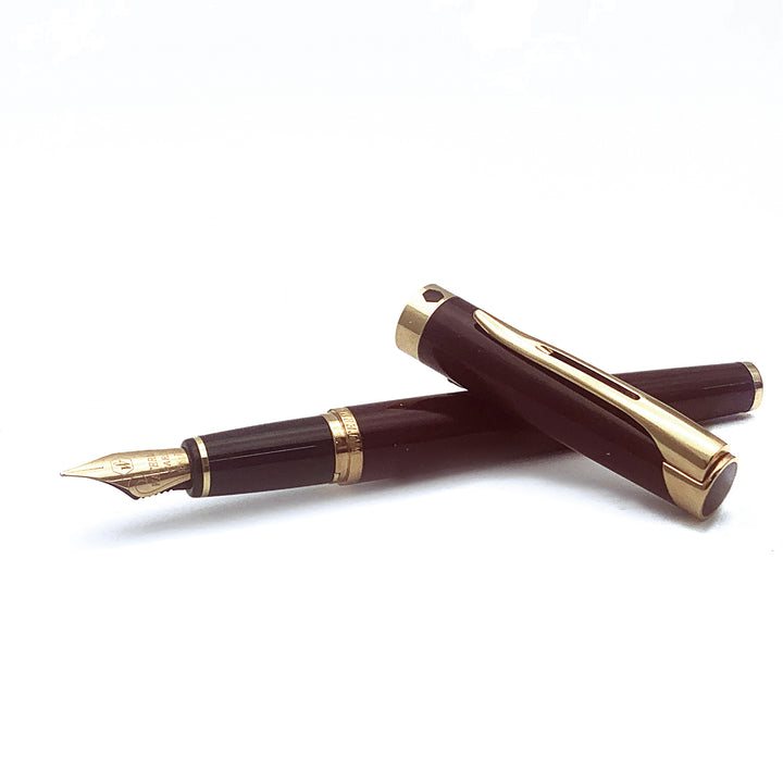 Waterman penna stilografica L Etalon lacca Burgundy 18k Nib