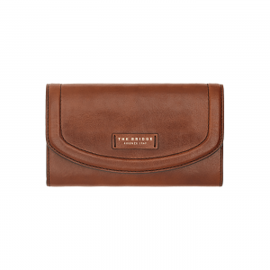 The Bridge Wallet Capalbio Leather Brown with Coin Case 8 cc