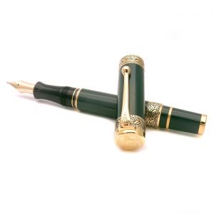 Aurora 920 Dante Alighieri Fountain Pen Green Vermeil  Limited Edition Archive