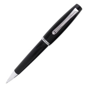 Montegrappa Manager Ballpoint Pen Black Resin Steel Finish Man Woman Businesa made gift for her him 
