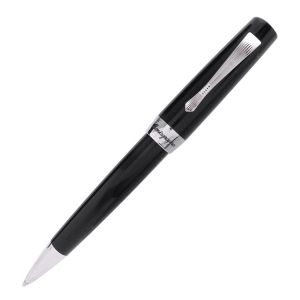 Montegrappa Italy Elmo 02 Ballpoint Pen Black Resin Steel Finish man woman luxury icon made gift for him her 