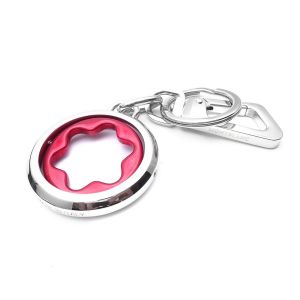 Montblanc Key ring Fob with Red Rotating Emblem 128746 Keyring Ring Luxury man woman Gift  Home office car motorcycle
