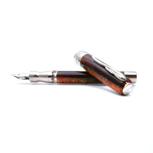 Pineider La Grande Bellezza Limited Edition Arco Brown Fountain pen PP1801412GRF  Elegant Luxury Writing Instrument Design   