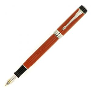 Parker Duofold Classic Big Red Heritage Rhodium CT Finish Fountain Pen 1931375 Vintage Dedicated writing instrument Icon