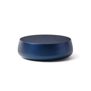 Lexon Design Speaker MINO L military dark Blue Bluetooth with passive bass system Portable Travel Swimming-pool sea pic nic home office mountain park
