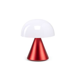 Lexon Design MINA Mini lampada a LED Ricarica USB Base rossa Metal