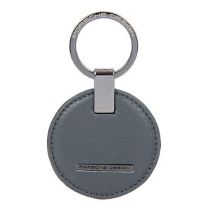 Porsche Design Keyring Grey Anthraciye Leather and Metal 4056487026381 man woman Gift for him her Key Ring Fob