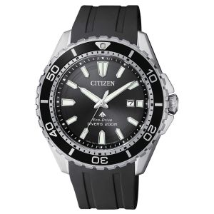 Citizen Eco-Drive Diver 200mt 43mm Watch Black Cauciù Strap BN0190-15E man 