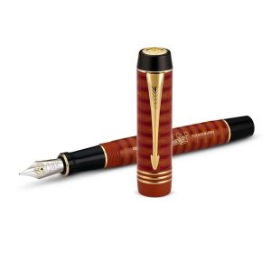 Parker Duofold 100th Big Red Gt Fountain Pen Limited Edition 2123550 man woman collectors nib medium 