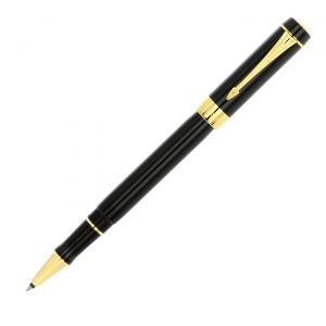 Parker Duofold Classic Black 23k Gold Finish Rollerball Pen 1931385 Man woman business 