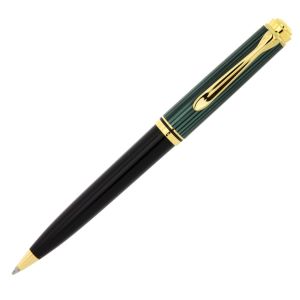 Pelikan Souveràn Penna a sfera  Verde Nero K800 Finiture oro oggetti lusso strumenti da scrittura