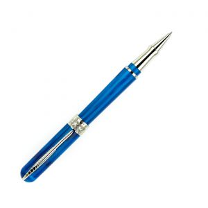 Pineider Avatar Collection Neptune Blue Roller pen PP2102B Florence Skyline Man Woman Writing Instruments Design Made Italy