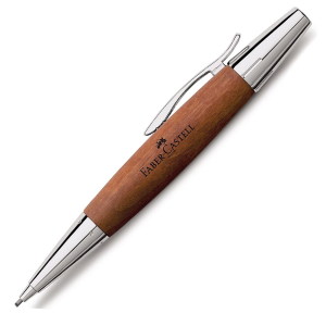 Faber Castell Design collection e-motion penna a matita pera in legno cromato 138382