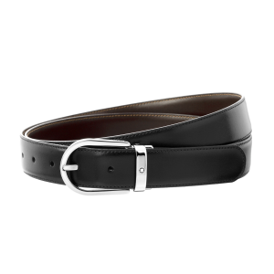 Montblanc Belt Black Reversible Brown Leather Adjustable 128135 new collection luxury Icon dress code 