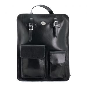 The Bridge Backpack Story Leather Black Man Woman Italy Accessories 06440901