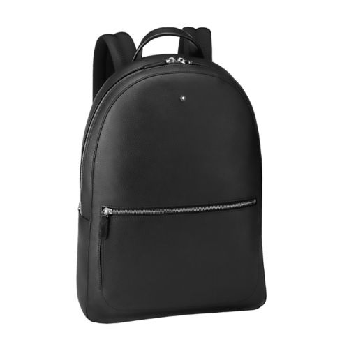 Montblanc Zaino sottile Meisterstuck Soft Grain Pelle Nera 126235 Uomo Donna Wondersmall