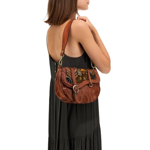 Campomaggi Shoulder Bag Arya Horse Saddle Cognac Leather