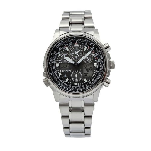 Citizen Watch Radio Controlled Super Pilot Black Titanium 45mm JY8020 52E Wondersmall