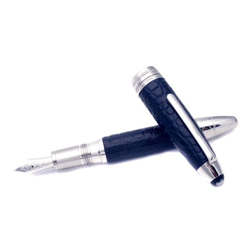 Montblanc blue fountain pen discount
