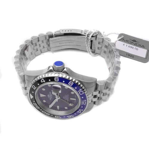 Mondia Icon G.M.T. Master II Batman Automatic Watch ceramic bezel jubilee 40mm Wondersmall