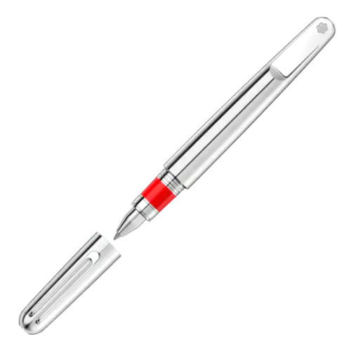 Montblanc M Red Signature Rollerball Pen Special Edition Silver Wondersmall