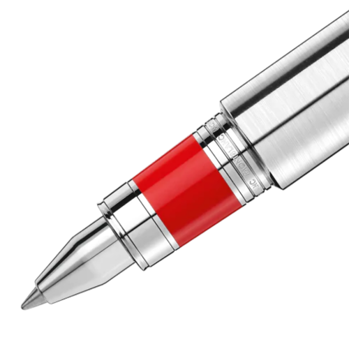 Montblanc M Red Signature Rollerball Pen Special Edition Silver Wondersmall