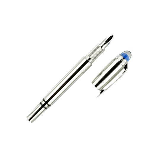 Montblanc StarWalker Metal Fountain Pen Platinum Nib F 118874 Wondersmall