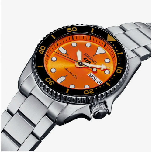 Seiko 5 Sport Orologio re edition 55 Anniversario Arancione Nemo 38mm SRPK35K1 Wondersmall